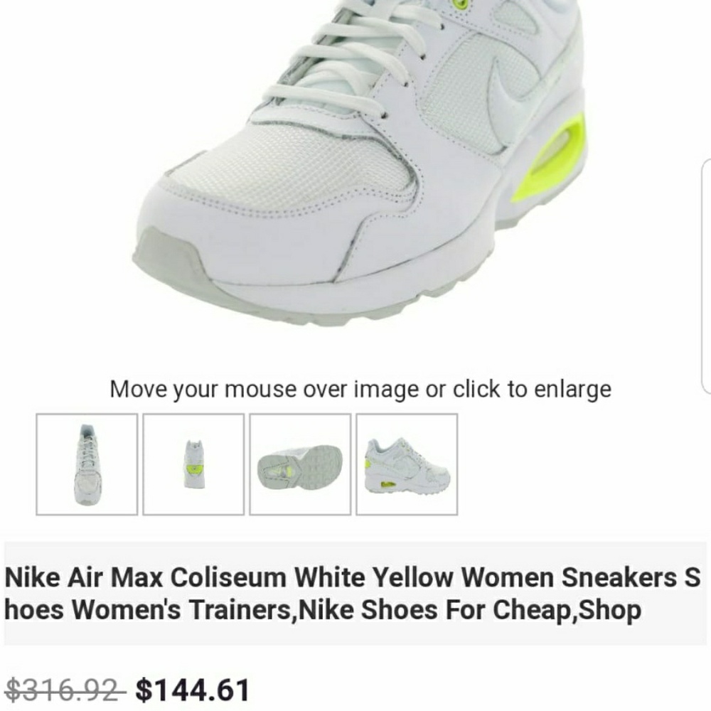 womens nike air max neon yellow